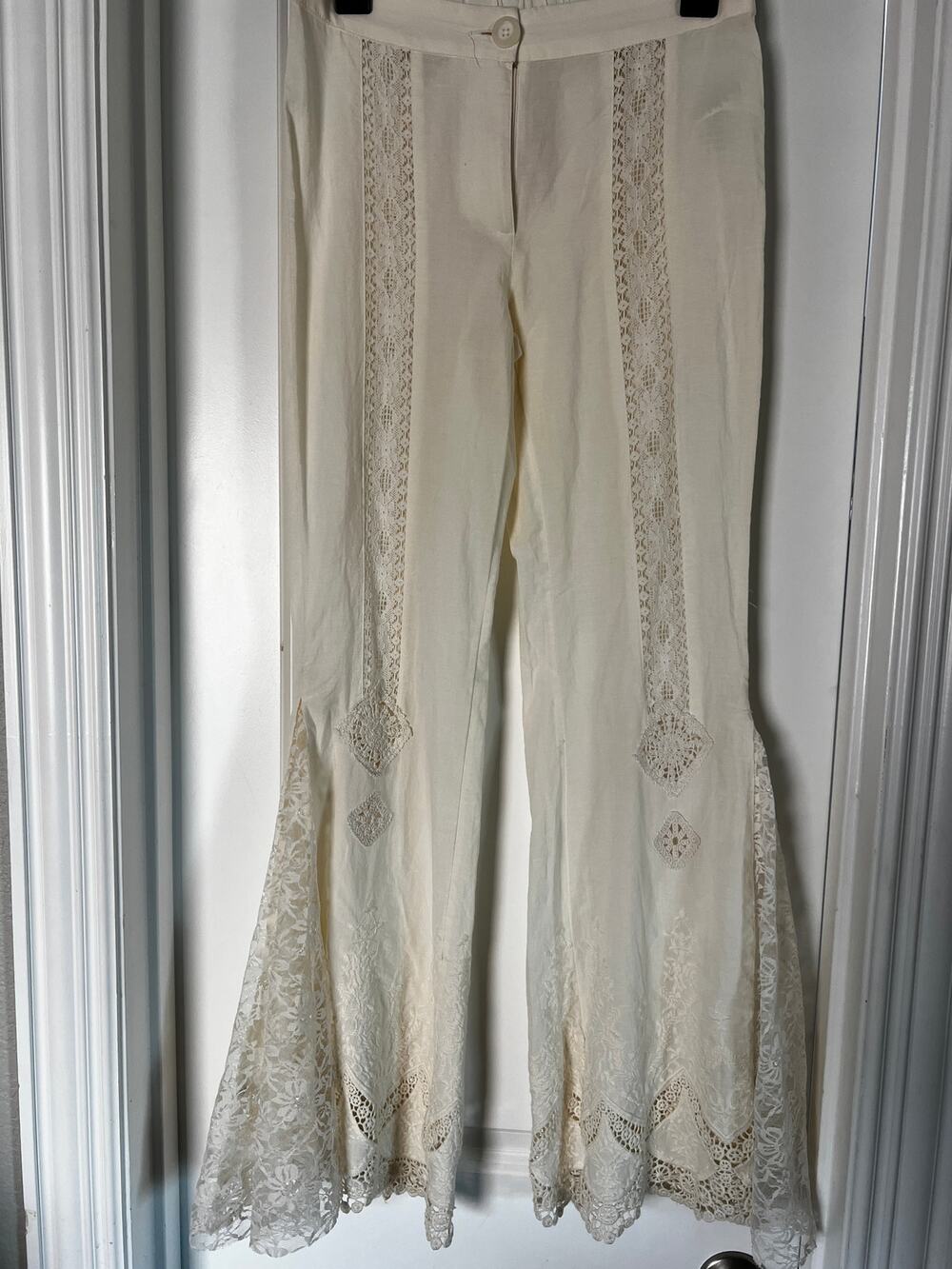 Free People Aliyah Lace Flare Pants | Size 4
